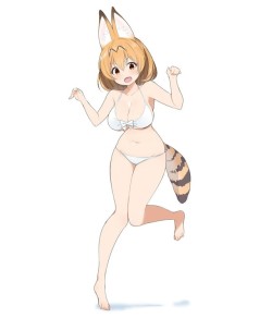 serval (kemono friends) drawn by ichi-jirushi - Danbooru