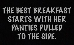 luvisblack:Breakfast of champions…#LuvIsBlack #BTOMBG #MarleysThoughts