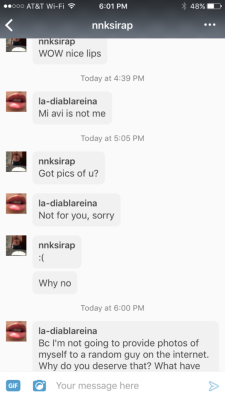 la-diablareina:  I’m trying to be nice but I’m about to block.