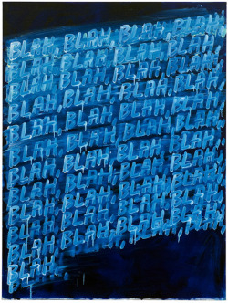 museumuesum:  Mel Bochner BLAH, BLAH, BLAH, 2008 Oil on canvas,