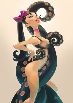 siriussg:  fhtagn-and-tentacles:  PIN-UPSby Otto schmidt  hnnnnnnnnnnnnnnng