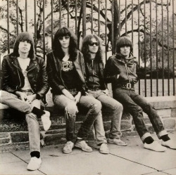 rockandrollpicsandthings:Ramones, inner sleeve from Leave Home