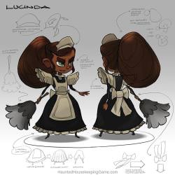 hauntedhousekeeping:  Our refined concept design for Lucinda-