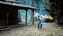 uselessgifs:There we were minding our own business, just doing chores around the  house, when kids started killing themselves all over my property