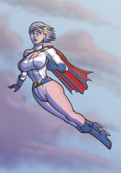 lightfootadv:Power Girl.  I tried experimenting with the colors,
