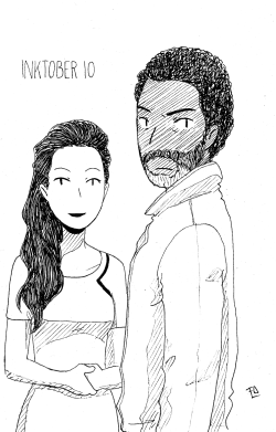 the100art:  Inktober | Day 10: Thelonious & the A.I. 