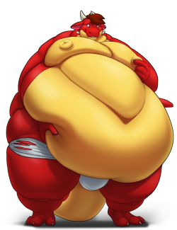 Fat Dragon Enjoying Weight GainArtist:  Nitrosimi96   On FA    On Twitter