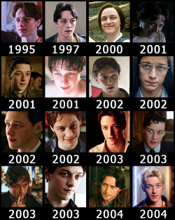 starrose17:  The evolution of James McAvoy. Can you name them