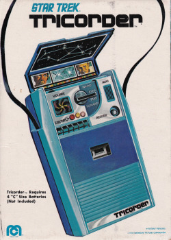 science70:Star Trek Tricorder cassette tape recorder (Mego, 1976).