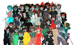 homestuckartists:  here’s the Dec. 25th drawpile from the Homestuck