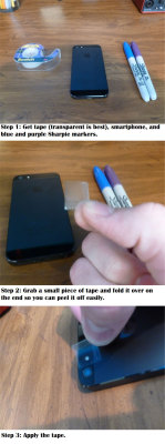 diy-lifehacks:  BLACK LIGHT PHONE HACK 