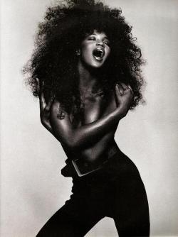the-original-supermodels:Black - Vogue Italia (1988)Naomi Campbell