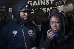 fuckyeahmarxismleninism:  New York City: Trayvon Martin’s parents,