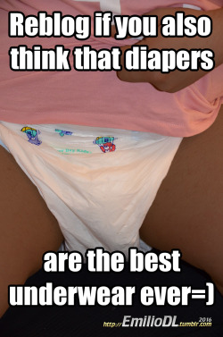 diapersissyslut:  emiliodl:  Reblog if you also think that diapers