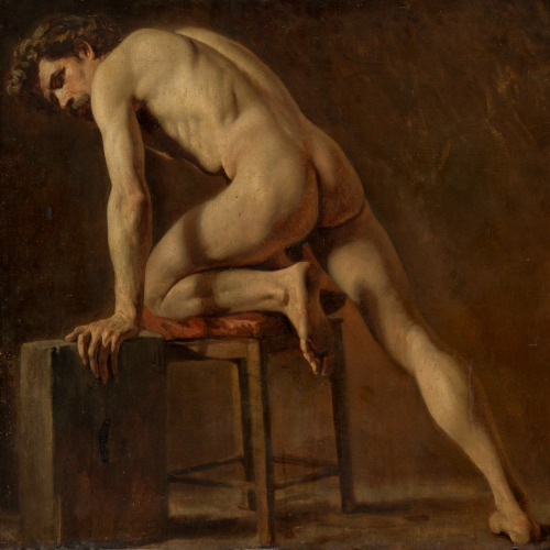 antonio-m:  ‘Study of a Nude Man’, 1840 by Gustave Courbet