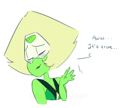I’ve decided, to color every adorable Peridot you draw. Naturally,
