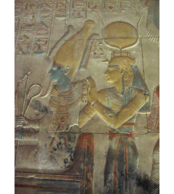 dwellerinthelibrary:  Another blue-skinned Osiris, this time at Seti I’s funerary temple at Abydos.  All hail the honorable