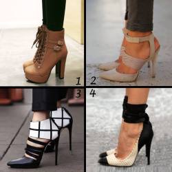 heelswhore:  ideservenewshoesblog:  New Fashion Contrast Color
