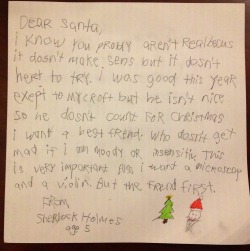 death-by-lulz:  augustari: Dear Santa, It took you thirty years,