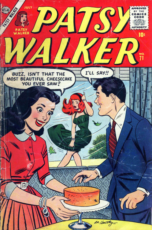 inky-curves:Patsy Walker #71 (July 1957) Cover by Al Hartley