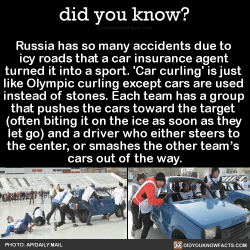 did-you-kno:  Russia has so many accidents due to  icy roads