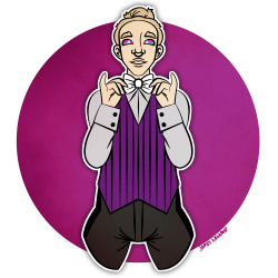 spacepupx:  Gift for @tuxedroneA delightful hypnotised butler,