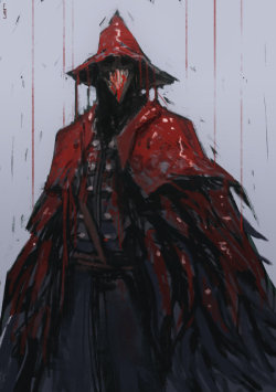 gamingpixels:  Bloodborne and Dark Souls Fan Arts: Blood Hunter