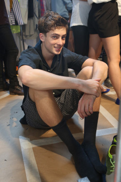 wolf-cub:  Taylor Rosen backstage at General Idea SS13 