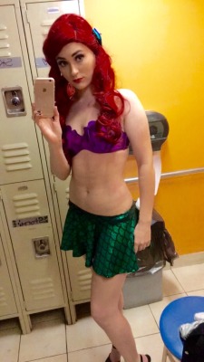 bikinidreaming:  Ariel costume at work! 