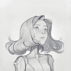 joy-ang:  Originally drawn with a mechanical pencil, then scanned