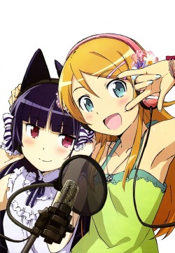 cleavage dress gokou ruri headphones kanzaki hiro kousaka kirino