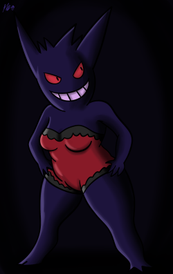 I was compelled to try and draw a sexy Gengar. I don’t think