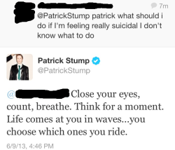 truantsoul:  Reason #34820395235 why Patrick is my hero and I’m