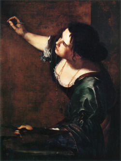 deadpaint:  Artemisa Gentileschi, Self Portrait as the Allegory