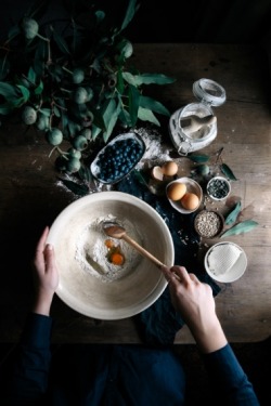 sweetoothgirl:  Buckwheat Blueberry & Ricotta Hotcakes with