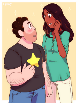 eyjoey:  Smol Steven and giant woman Connie ∠( ᐛ 」∠)＿tall