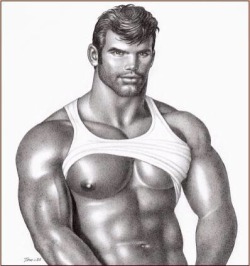 musclehunkymen:  Masculine beauty and ruggedness by Tom of Finland!