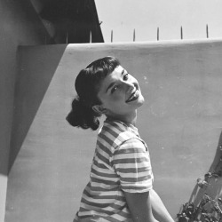 rareaudreyhepburn:Audrey hepburn circa 1952. Copyrights @thedottis