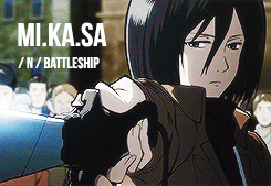 thuglevi:  Mikasa Ackerman + character traits 