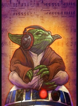 DJ Yoda, by GraphicGeek(Done for the StarWars themed artslam)