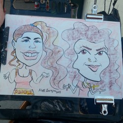 Yup, caricature at Dairy Delight! #mattbernson #artistsoninstagram