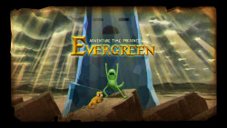 Evergreen - title card designed by Tom Herpich painted by Nick