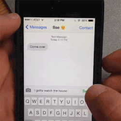 ruinedchildhood:  When the bae texts you to come over