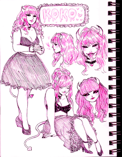 kathysbrotherssister:  a doodle page out of my sketchbook! this