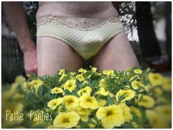 pattiespics:   It’s Spring!  Time to go outside in your panties