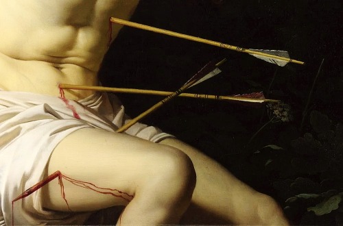 hadrian6:  Detail : Saint Sebastian. 1623. Gerrit Van Honthorst