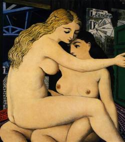 art-mysecondname: Paul Delvaux - Les deux amies