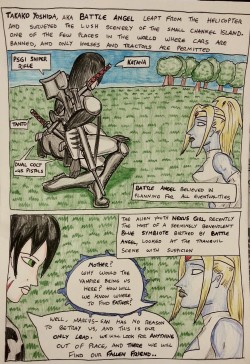 Kate Five vs Symbiote comic Page 97  Probably the brightest page