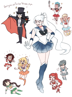 STREAM SHENANIGANS lmaoSailor Schnee and her sailor senshi +