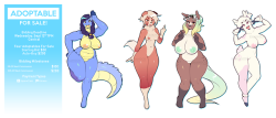 YOOO I’m selling 4 new cuties over on FurAffinity! Click the